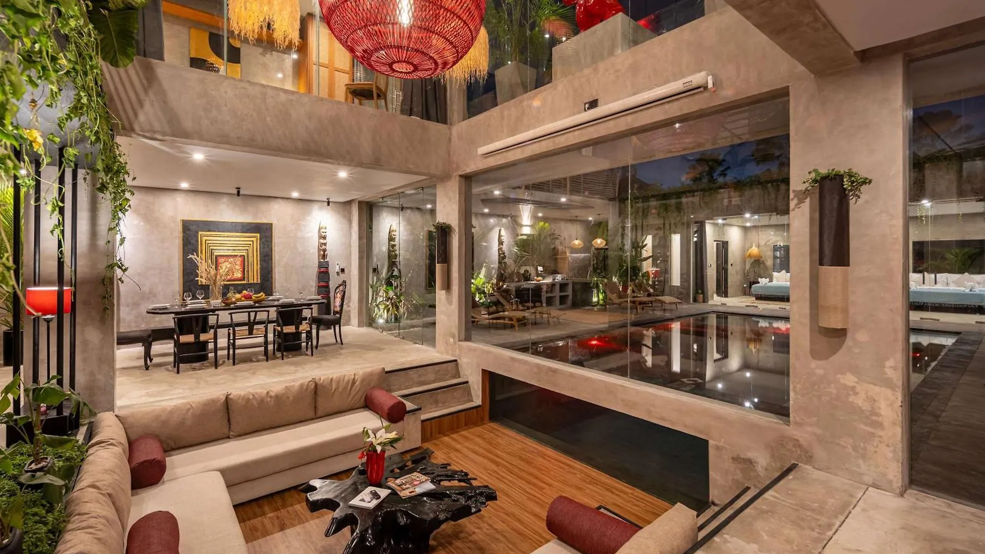 Ferienhaus Artistic 4Bd Villa With Private Pool & Jungle Vibes Seminyak Indonesien