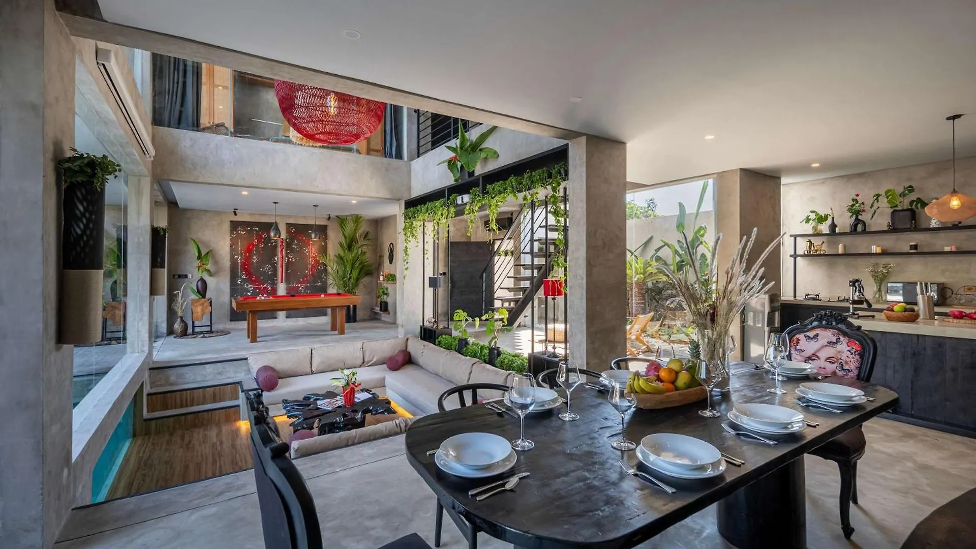 Ferienhaus Artistic 4Bd Villa With Private Pool & Jungle Vibes Seminyak